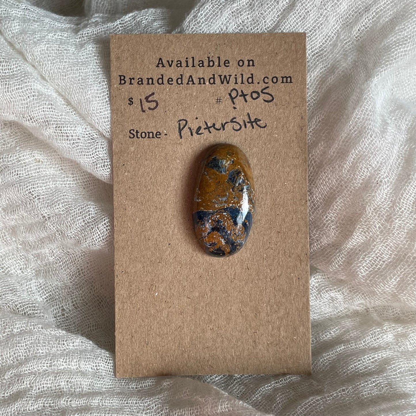 Pietersite Cabochon - PT05 9535771E-D87C-49E0-AD9F-A6C5BFCE16E7 Brandedandwild.com