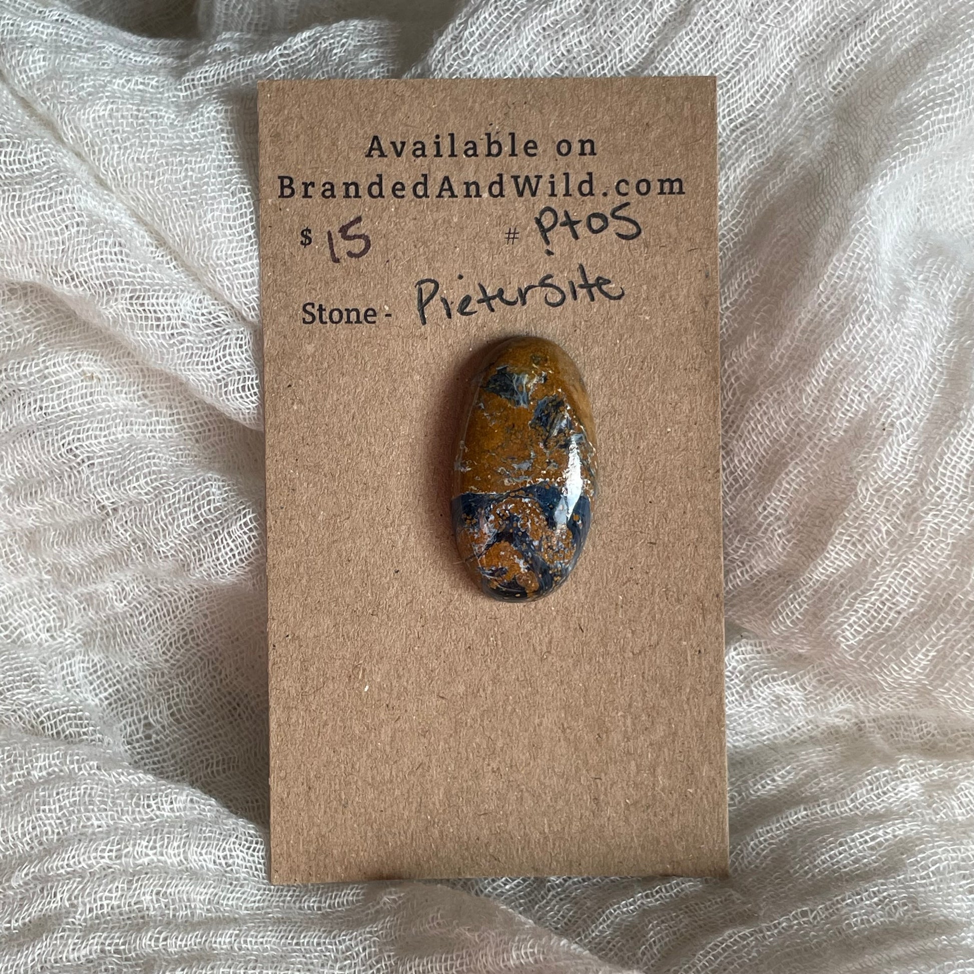 Pietersite Cabochon - PT05 9535771E-D87C-49E0-AD9F-A6C5BFCE16E7 Brandedandwild.com