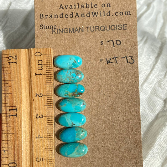 Kingman Turquoise Cabochon - KT73 953EB540-6434-4D05-B7B4-0CF0902C7243 Brandedandwild.com