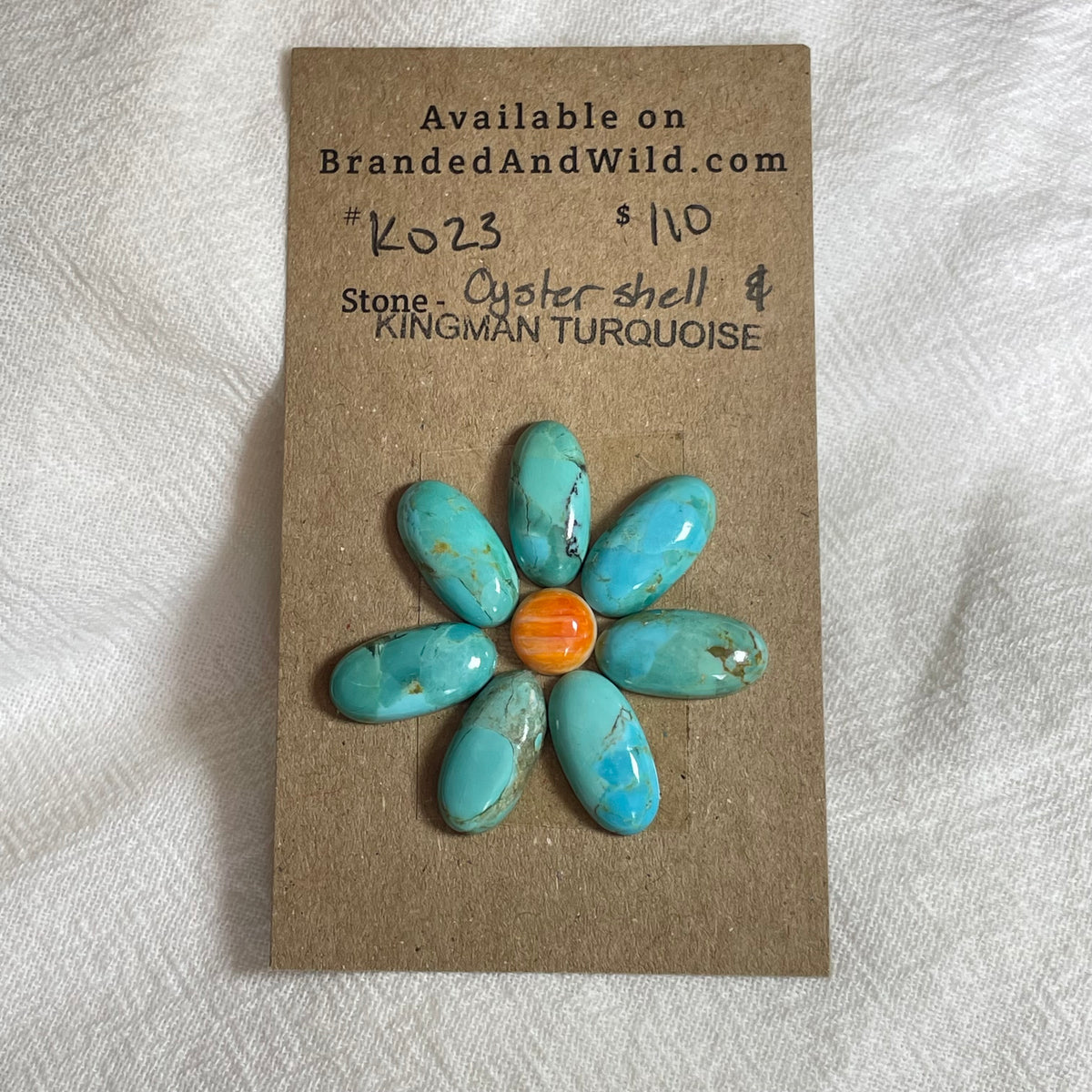 Kingman Turquoise / Oyster Shell Cabochon - KO23