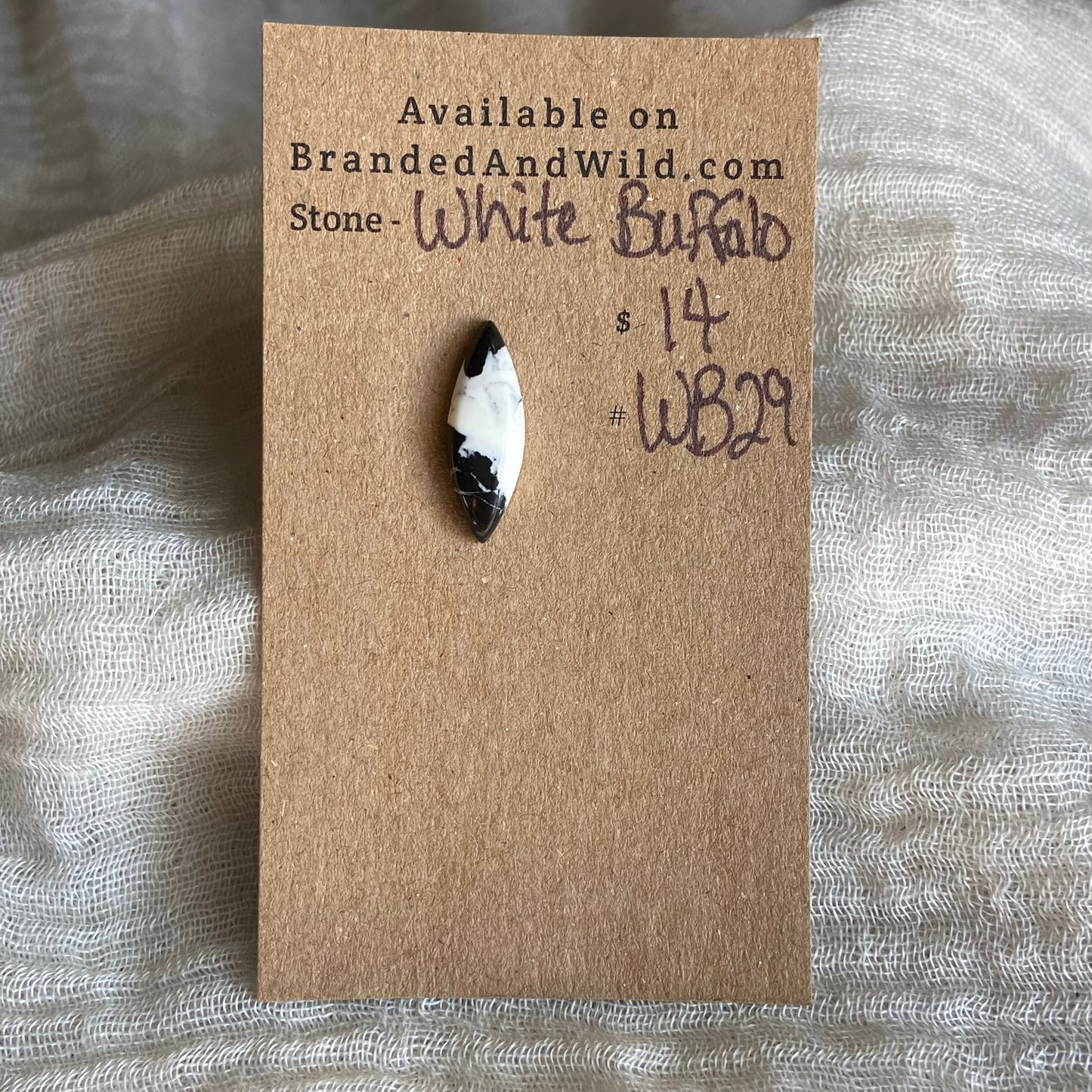 White Buffalo Cabochon - WB29