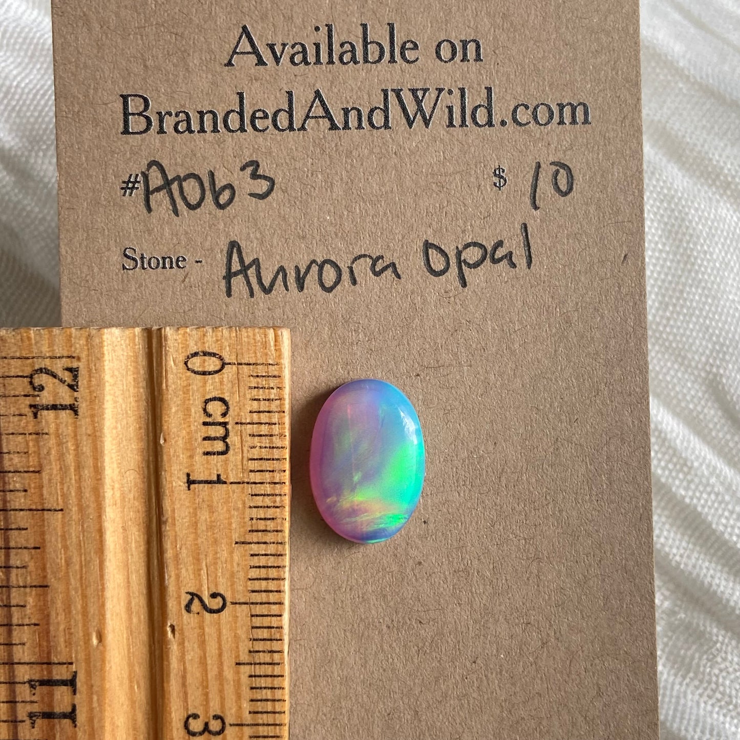 Aurora Opal Cabochon - A063 958B164B-D333-4F5E-B877-1B56E8AB3A23 Brandedandwild.com