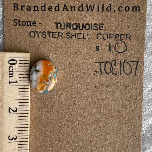 Turquoise, Oyster Shell, Copper - TOC107