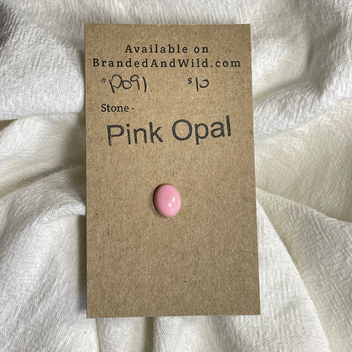 Pink Opal Cabochon - PO91 959DABF7-9CB5-42F0-91D8-22A33A3845F3 Brandedandwild.com