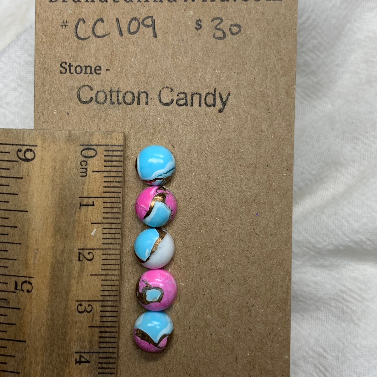 Cotton Candy Cabochon - CC109 95AE77A4-7CDE-4953-B220-BEFDC9CF9287 Brandedandwild.com