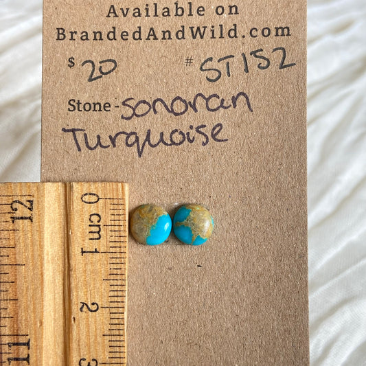 Sonoran Turquoise Cabochon - ST152 95B9EC09-34E1-47C3-AF8B-773E22DF2D9B Brandedandwild.com