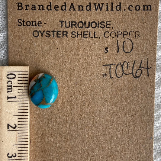 Turquoise, Oyster Shell, Copper - TOC64