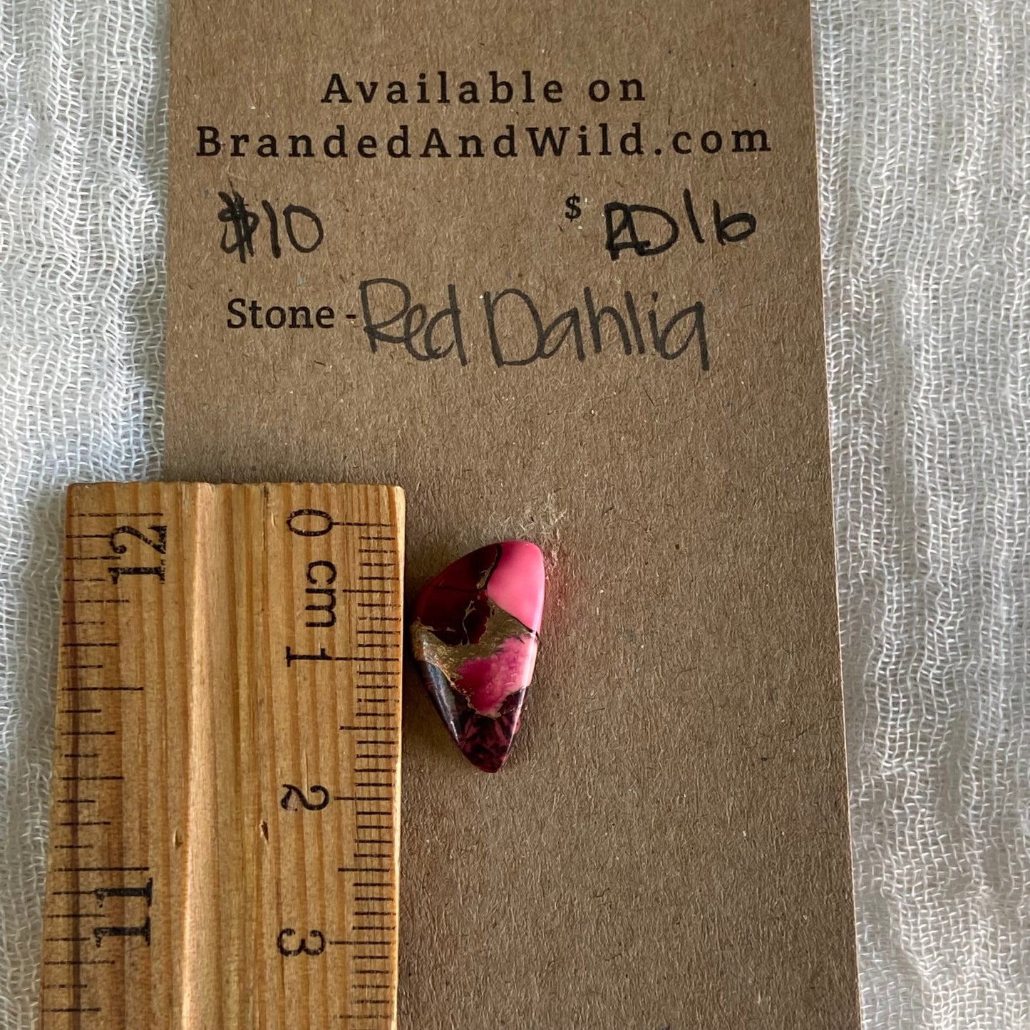 Red Dahlia Cabochon - RD16