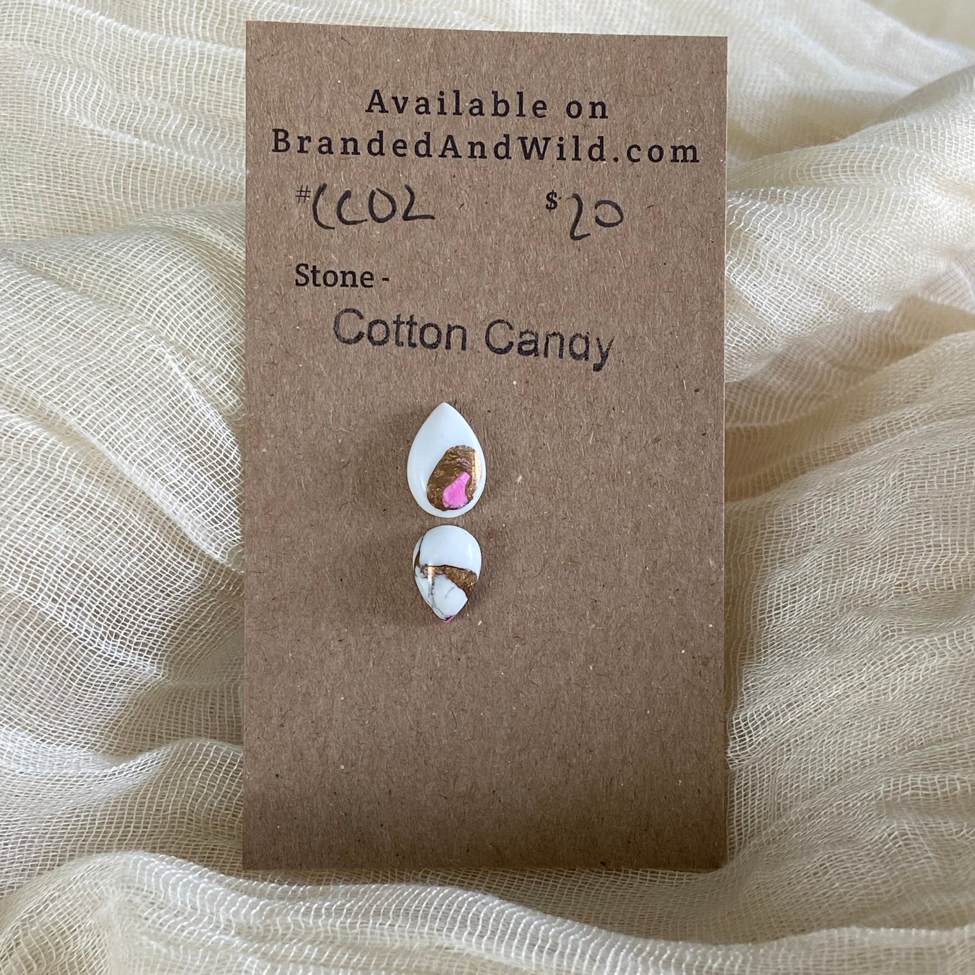 Cotton Candy Cabochon - CC02 96323A9E-52AC-4A0E-A7A4-E0AEADF25511 Brandedandwild.com