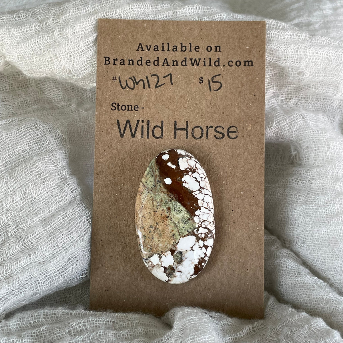Wild Horse Cabochon - WH127 9643D777-724D-4C99-ACF1-5ECFC3B9F3AA Brandedandwild.com