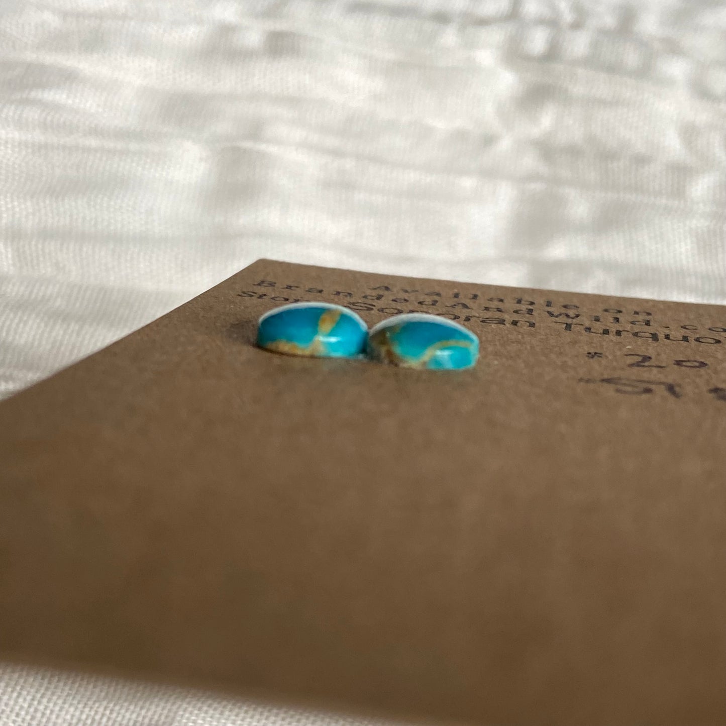 Sonoran Turquoise Cabochon - ST84 966D53AE-B1A0-4CFE-9560-1BD7A83DDBA6 Brandedandwild.com