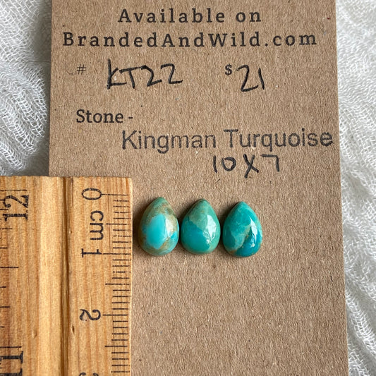 Kingman Turquoise Cabochon - KT22 967115D4-476D-4AF1-82FD-92AEA77CAD72 Brandedandwild.com