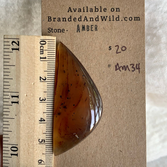 Amber Cabochon AM34