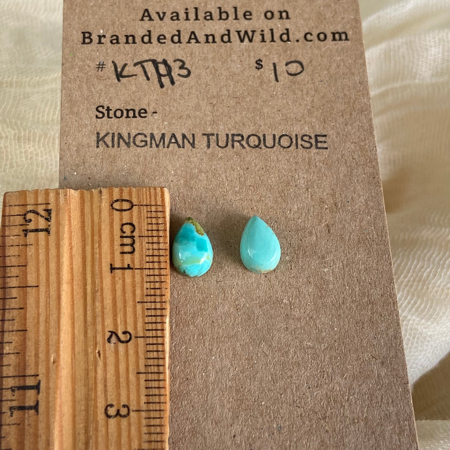 Kingman Turquoise Cabochon - KT113 96C913B1-EA1E-472B-BB4C-9072AB5CC338 Brandedandwild.com