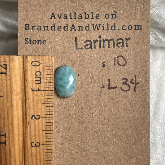 Larimar Cabochon - L34 96D3F3CD-06A3-4A97-9805-C991E6D0E111 Brandedandwild.com
