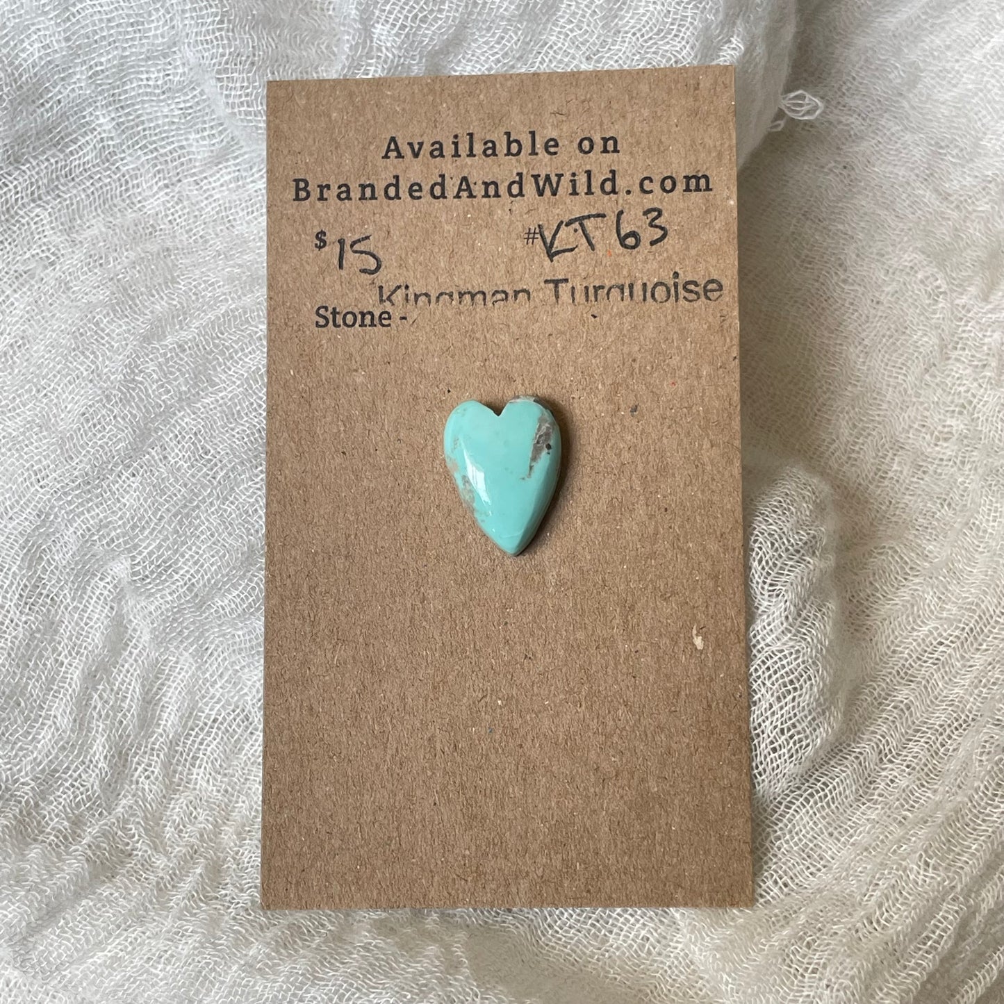 Kingman Turquoise Cabochon - KT63 96E8EF46-A31E-4439-A8A3-C0B693989E7D Brandedandwild.com