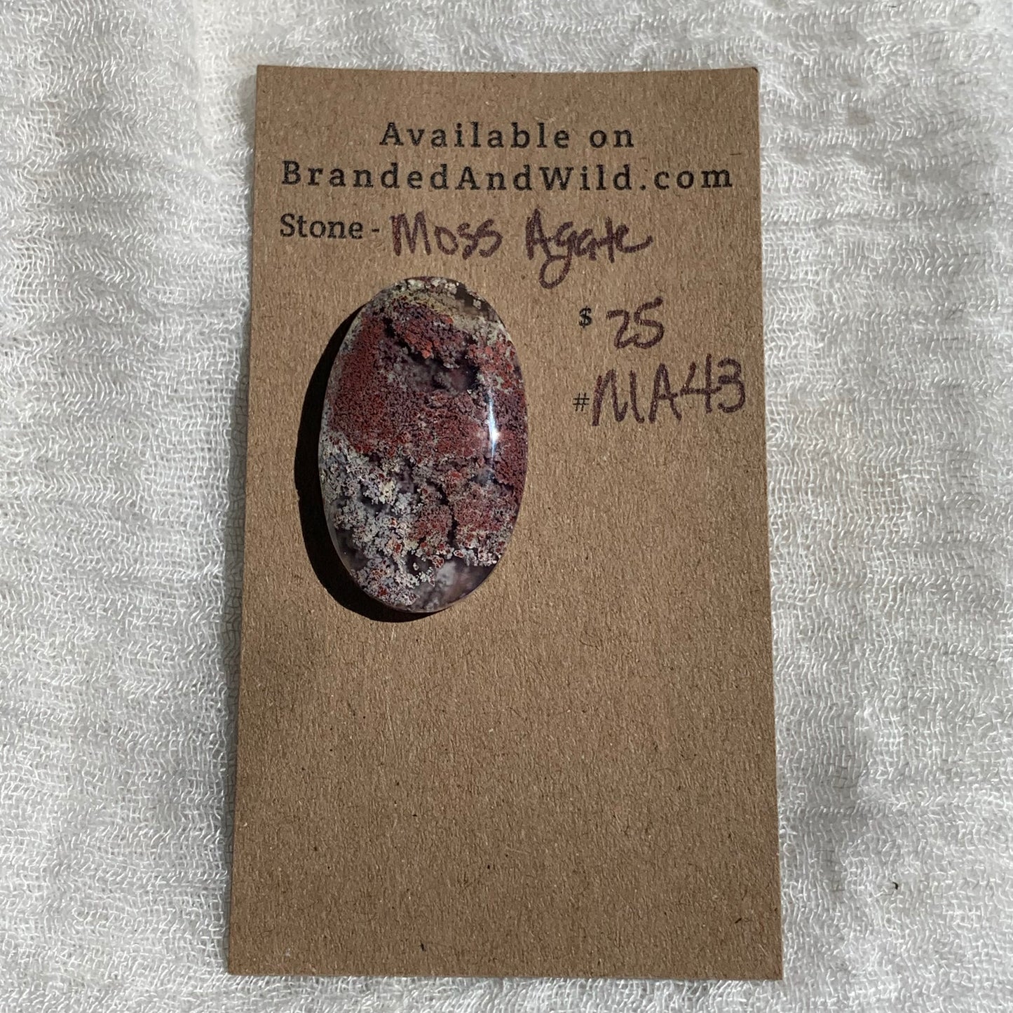 Moss Agate Cabochon- MA43