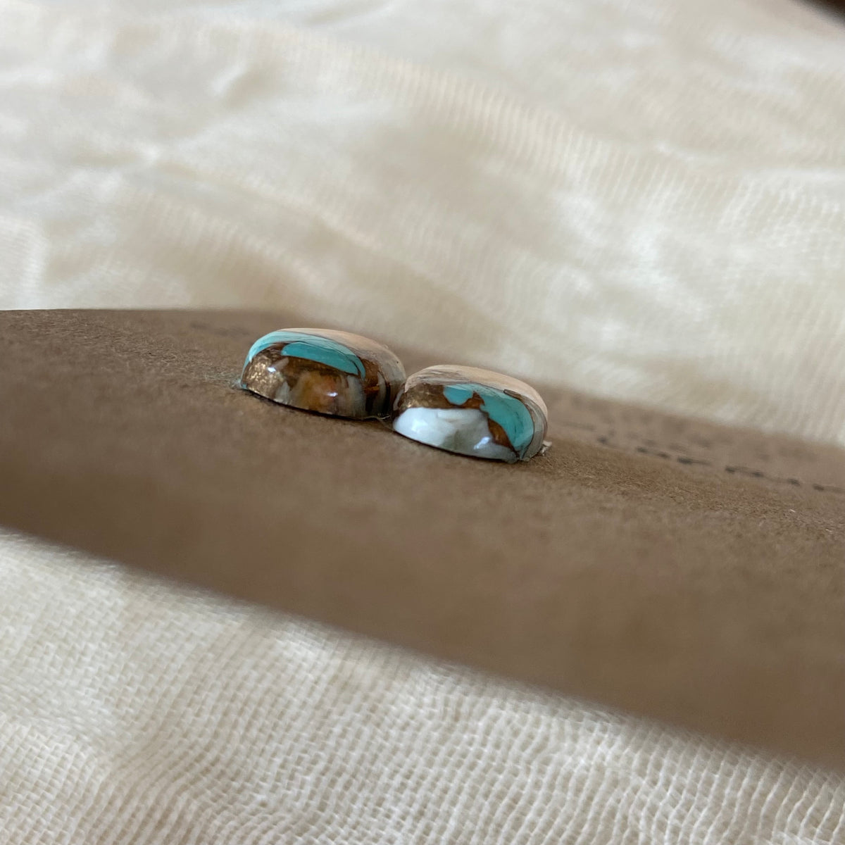 Turquoise, Oyster Shell, Copper Cabochon - TOC42 96FB7748-BB68-41C4-AE3D-FE212F9CB450 Brandedandwild.com