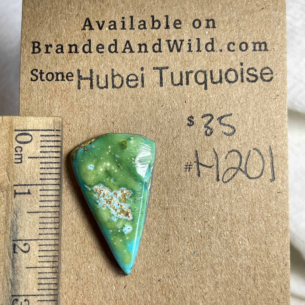 Hubei Turquoise Cabochon - H201 9702E03A-1CE2-4FD0-ACA9-AE4F2B4516D5 Brandedandwild.com