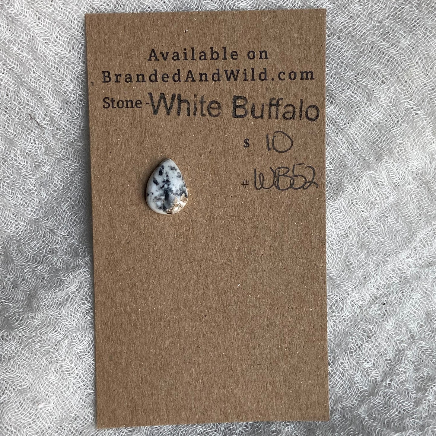 White Buffalo Cabochon - WB52