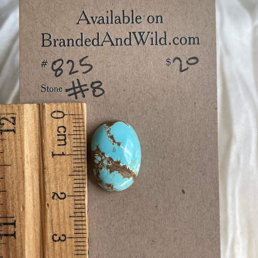 #8 Turquoise Cabochon - #825 9704C5B0-9060-4B3A-B2CC-0452FCB49E09 Brandedandwild.com