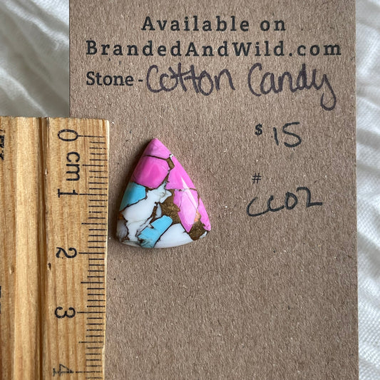 Cotton Candy Cabochon - CC02 972BD258-F508-421C-A6B6-97BD6D00794D Brandedandwild.com