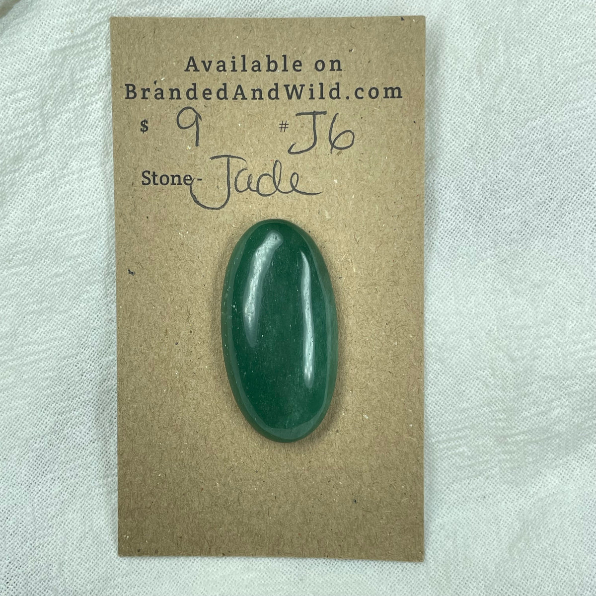Jade Cabochon - J6 9738BEAF-CF5B-4AF1-A900-2EB92D304814 Brandedandwild.com