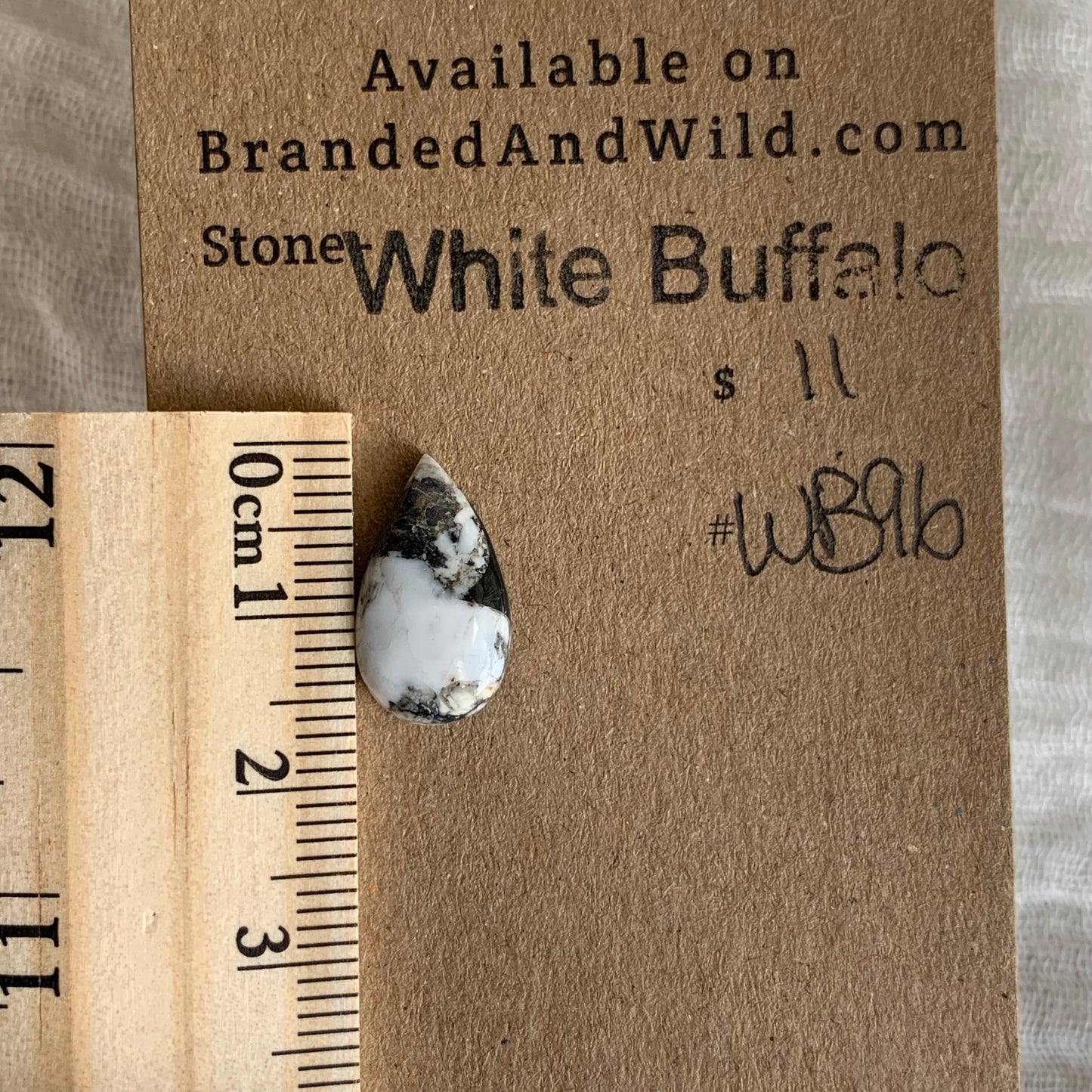 White Buffalo Cabochon - WB96