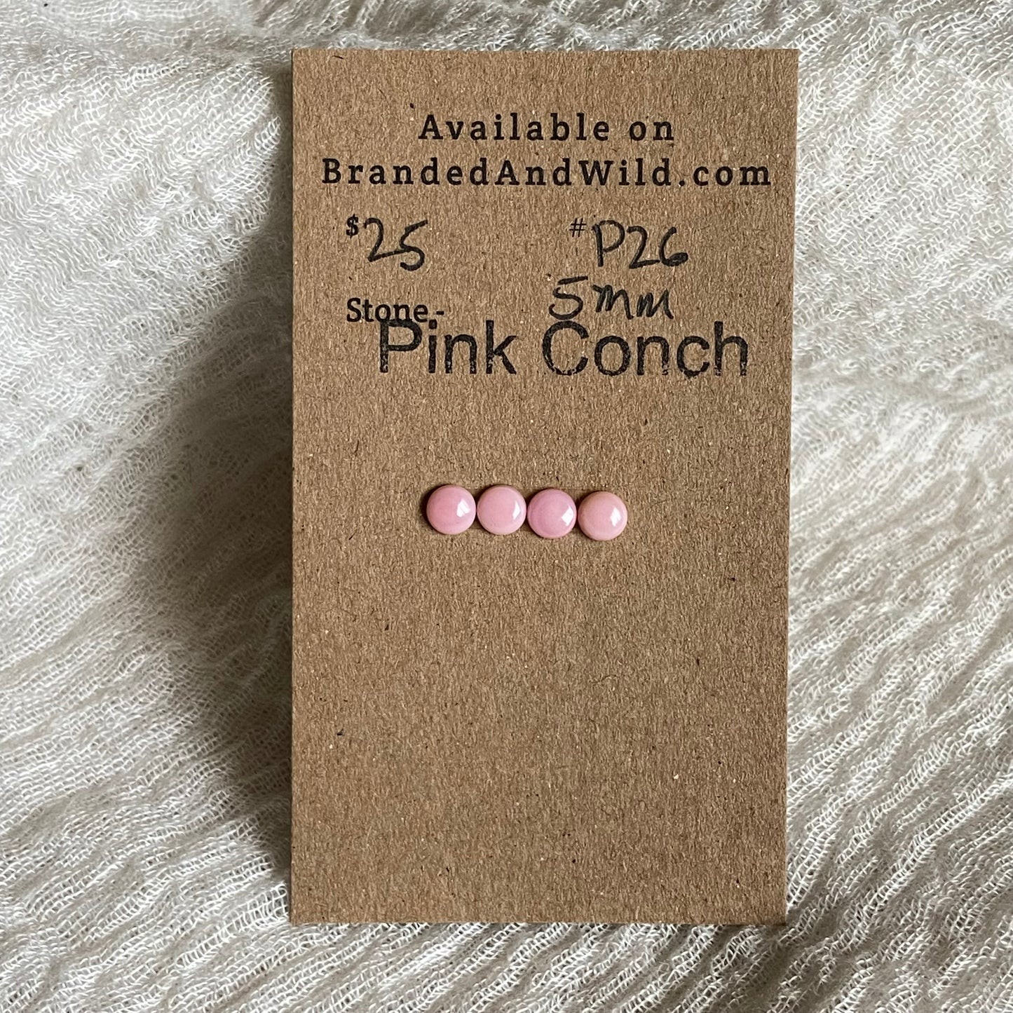 Pink Conch Cabochon - P26 974EAADD-1A9F-4776-A367-92475881FA52 Brandedandwild.com