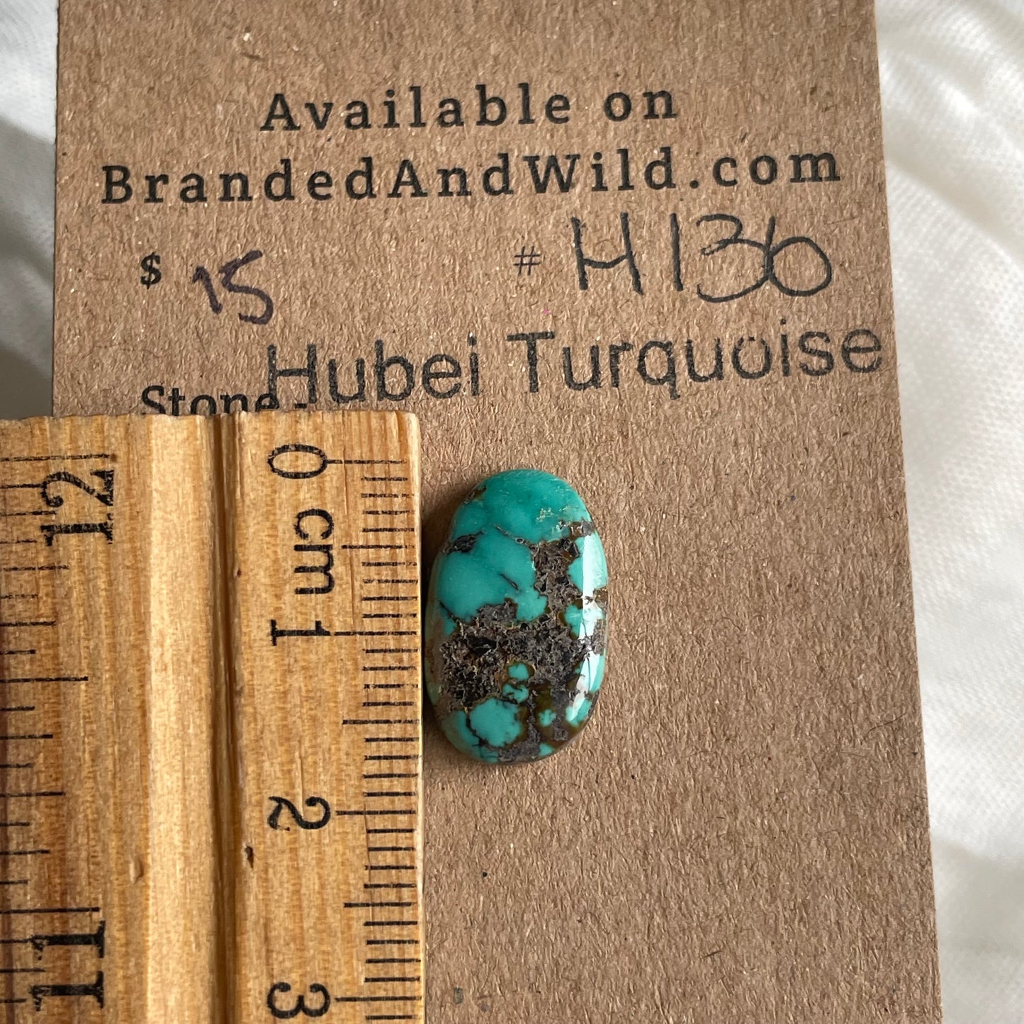 Hubei Turquoise Cabochon - H136 9760E551-45BB-479A-9BF0-44A02A95B1AE Brandedandwild.com