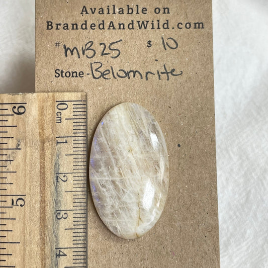 Belomrite Moonstone Cabochon - MB25 976C97BD-0D7D-41EA-AC3F-114241A94349 Brandedandwild.com