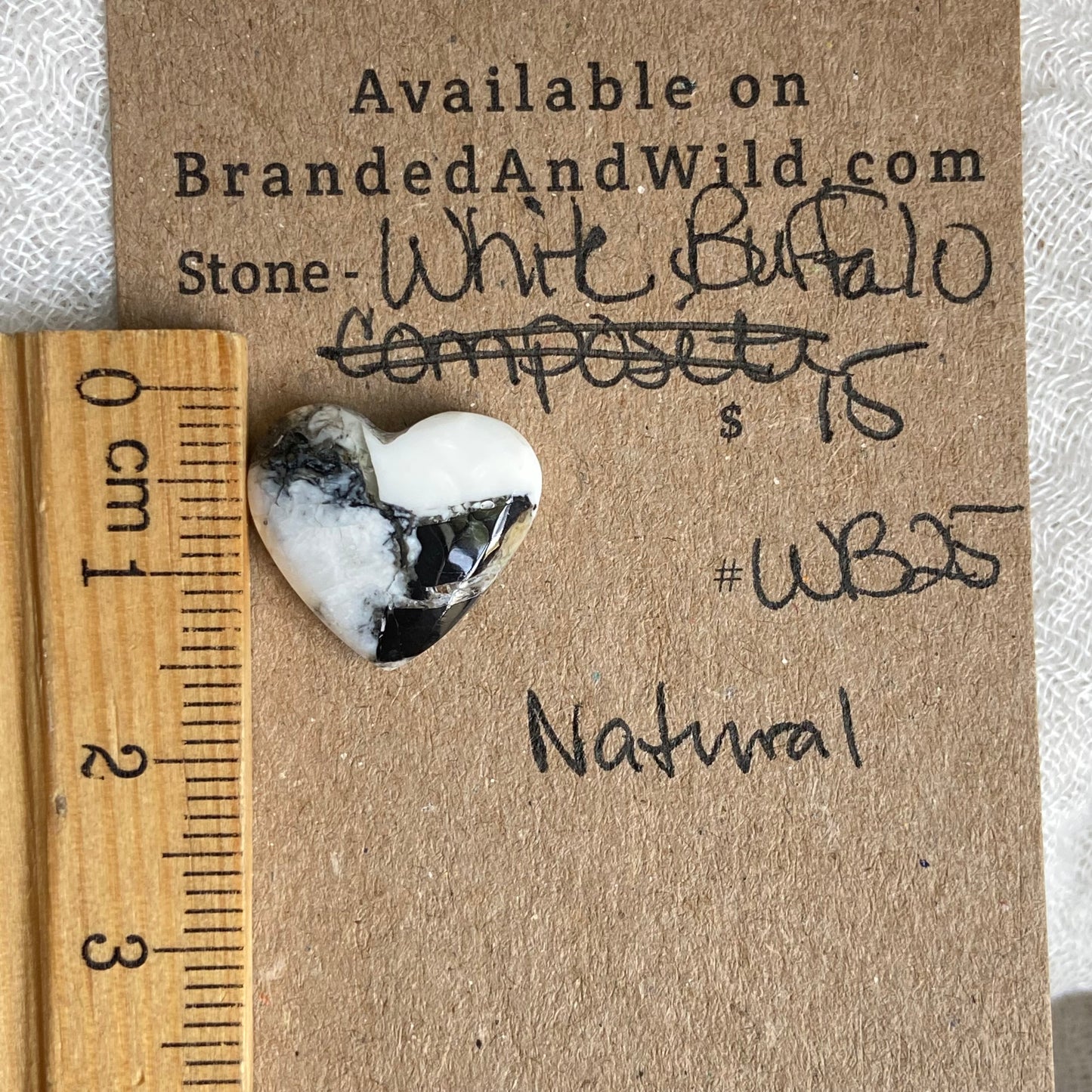 White Buffalo Cabochon - WB25