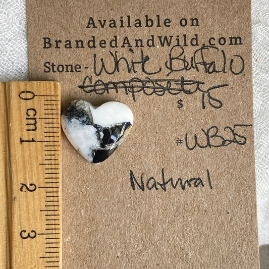 White Buffalo Cabochon - WB25