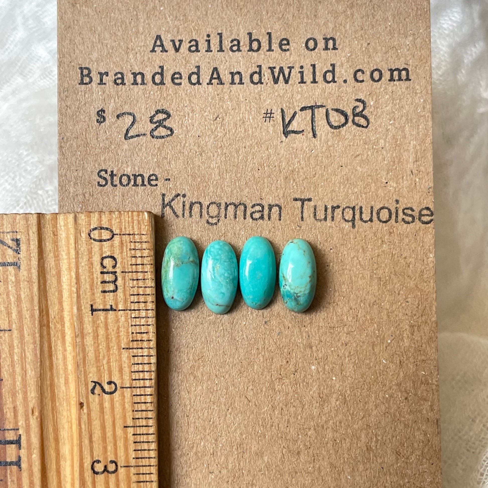 Kingman Turquoise Cabochon - KT08 97A4E5CD-C616-469E-A447-CB8BAD3FD576 Brandedandwild.com