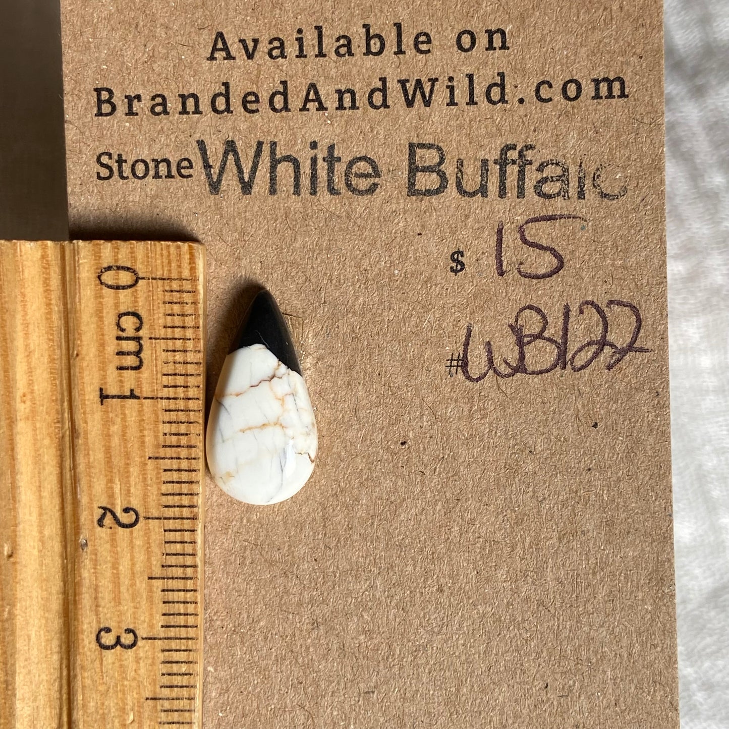 White Buffalo Cabochon - WB122