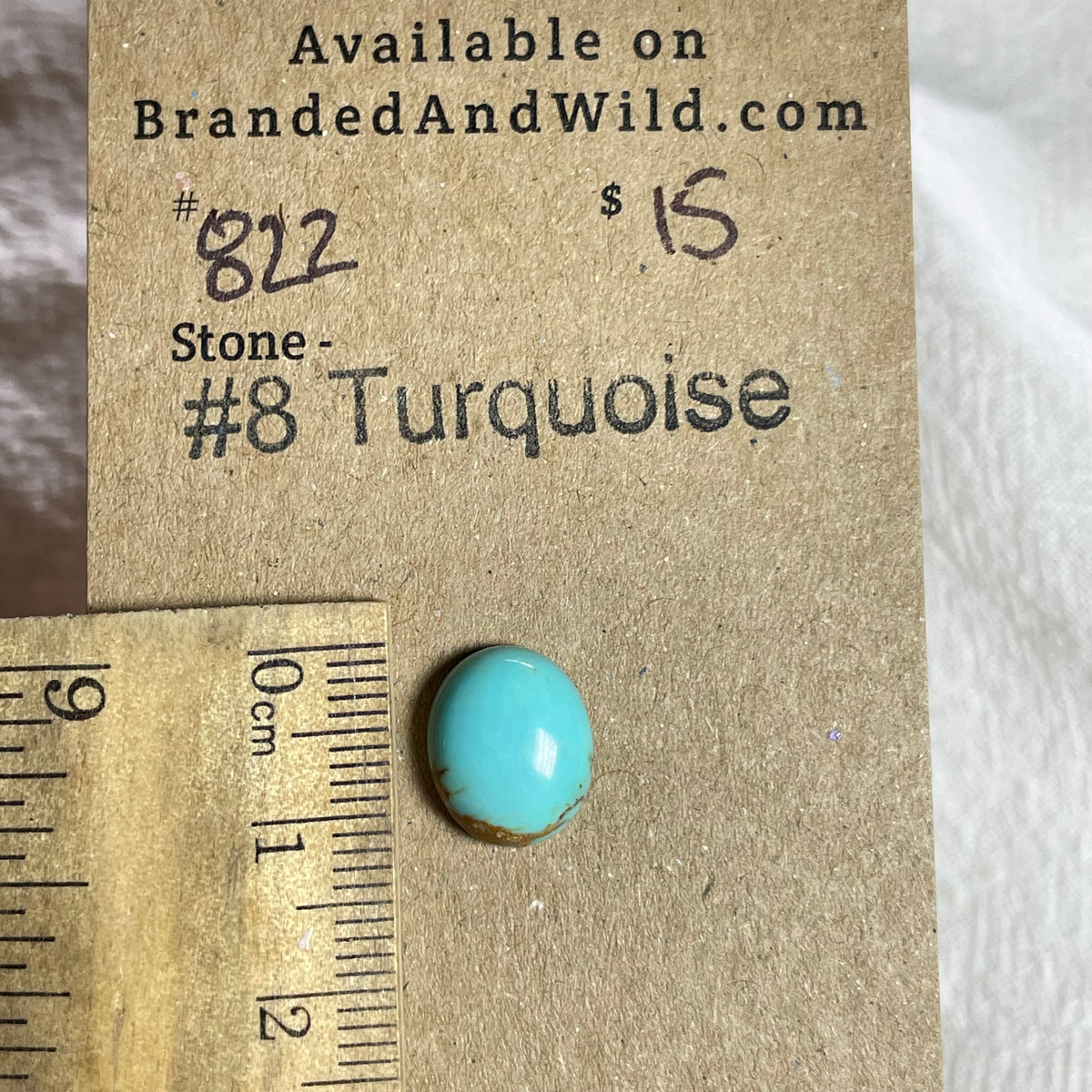 #8 Turquoise Cabochon - #822