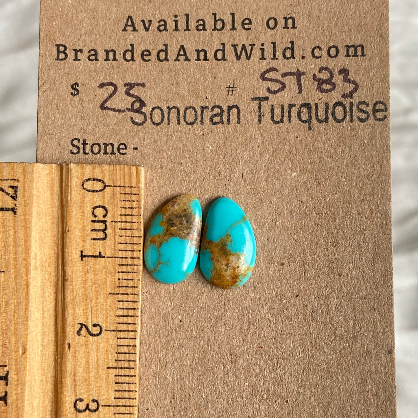 Sonoran Turquoise Cabochon - ST83 97B538D3-7784-4D8C-B2C3-5B45DE6B7680 Brandedandwild.com