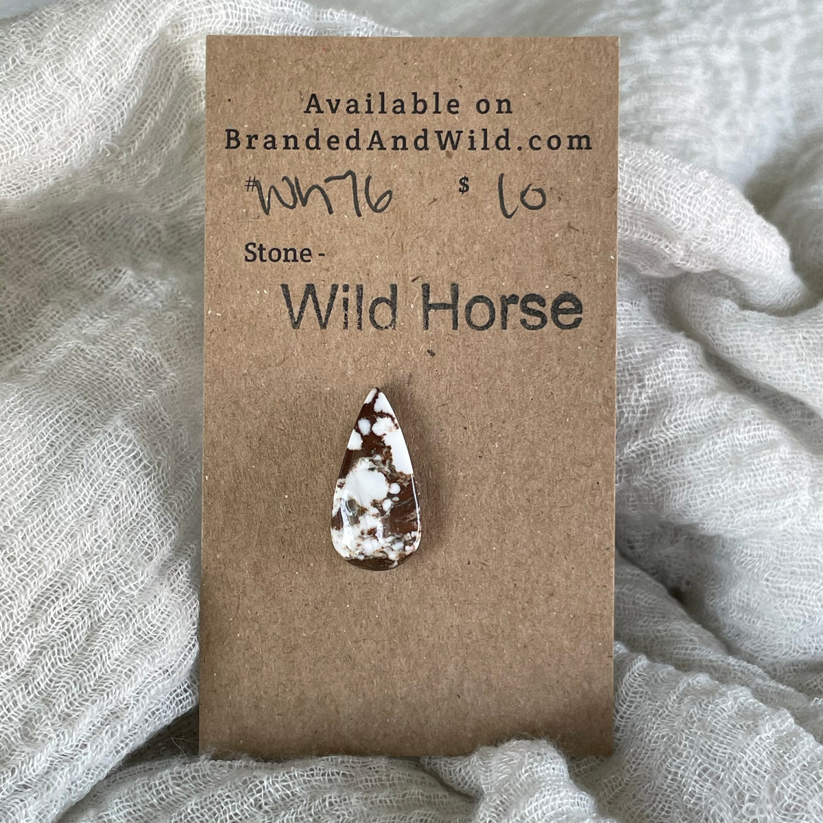 Wild Horse Cabochon - WH76 97D83AD5-6219-4043-902A-E0FB83EB5E0D Brandedandwild.com
