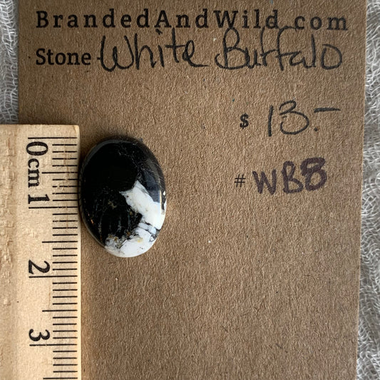White Buffalo Cabochon - WB8