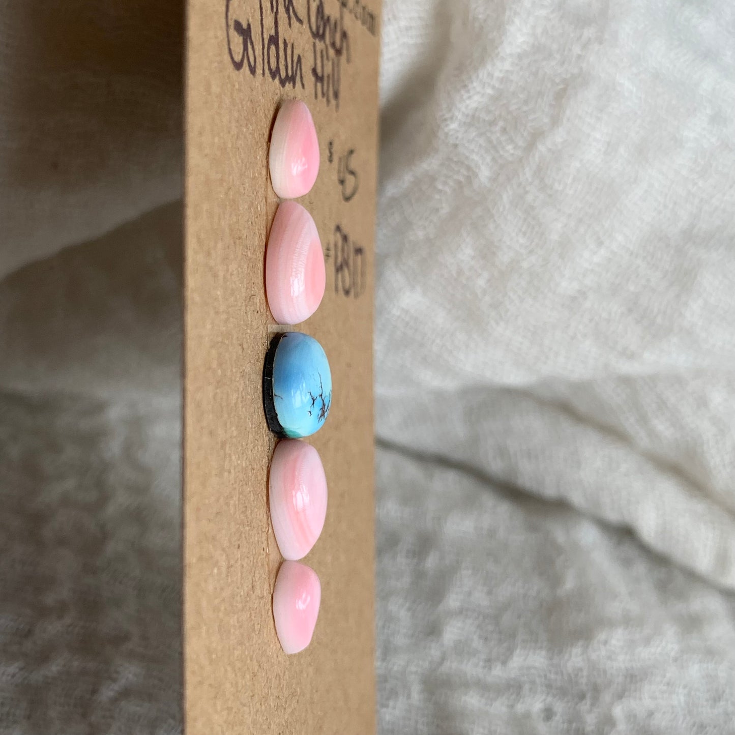 Pink Conch/Golden Hill Cabochon - PG17