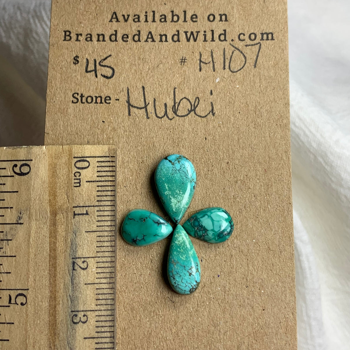 Hubei Turquoise Cabochon - H107 97F1FAF6-BB59-4E87-81F3-2E203F216EF1 Brandedandwild.com