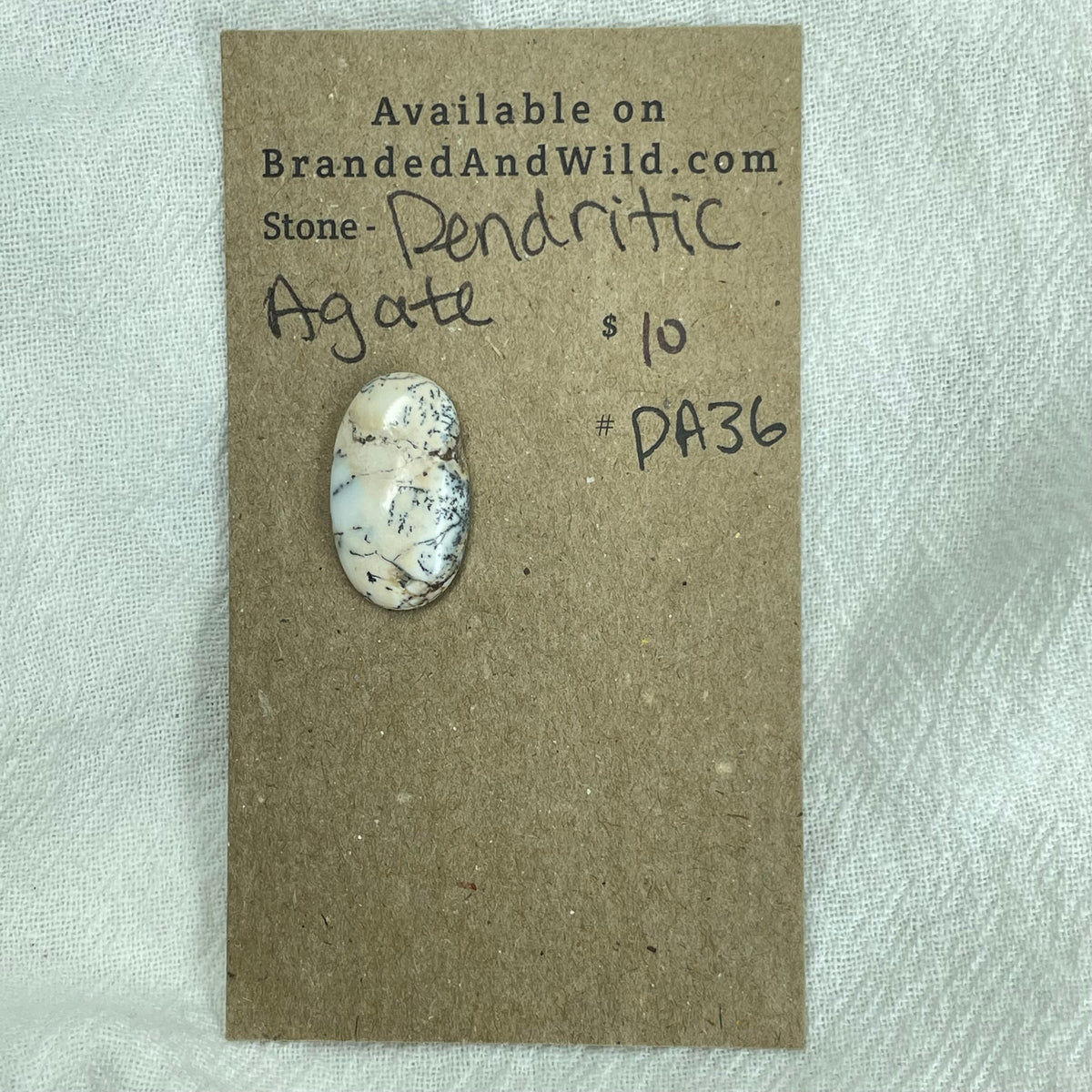 Dendritic Agate Cabochon - DA36 98002DAA-9E34-48E5-A269-0DE4B36A01BC Brandedandwild.com