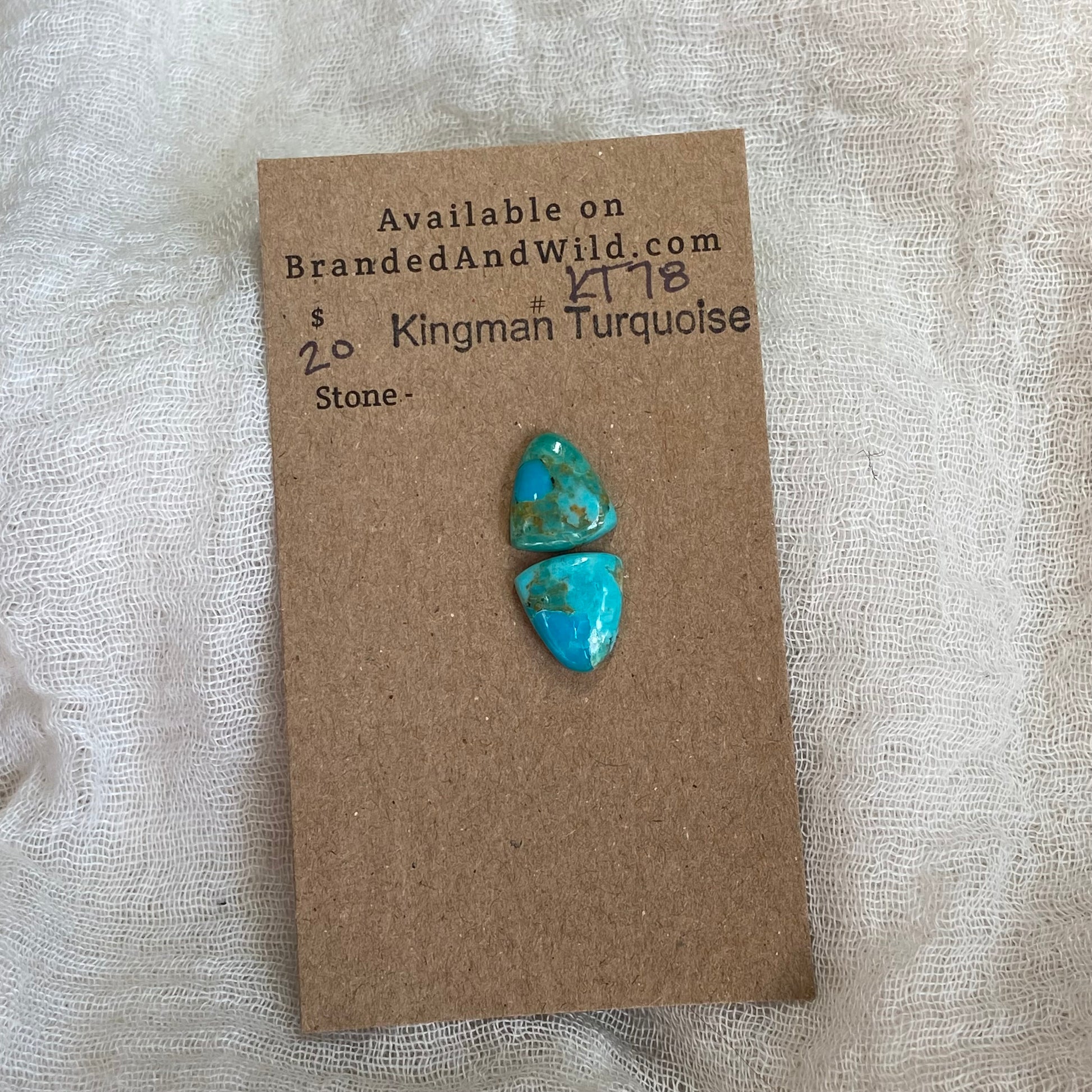 Kingman Turquoise Cabochon - KT78 980833AB-B6B7-4DC2-81C1-1A20A6AA7FA6 Brandedandwild.com