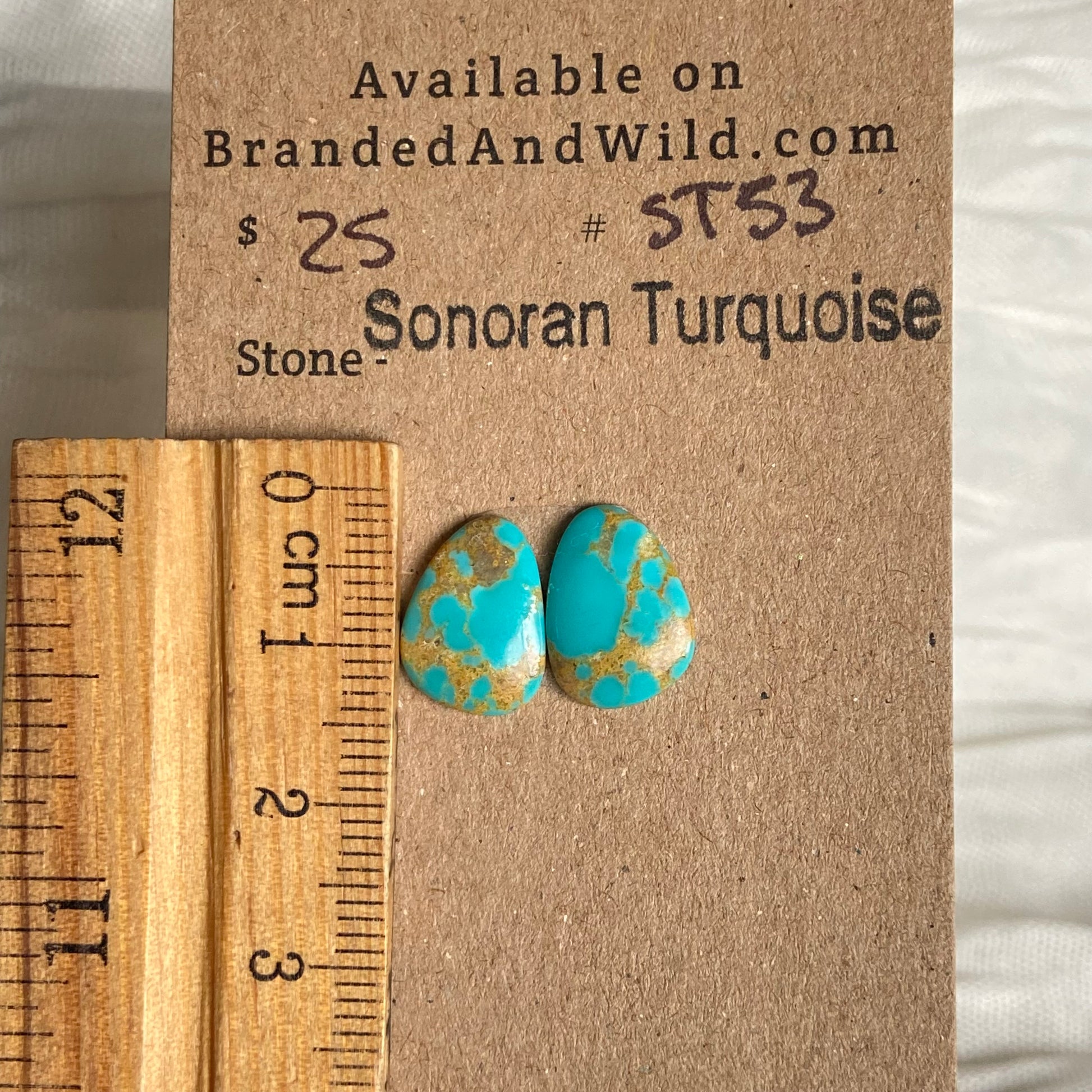 Sonoran Turquoise Cabochon - ST53 981E0C42-C211-4423-A361-0A191E48C564 Brandedandwild.com