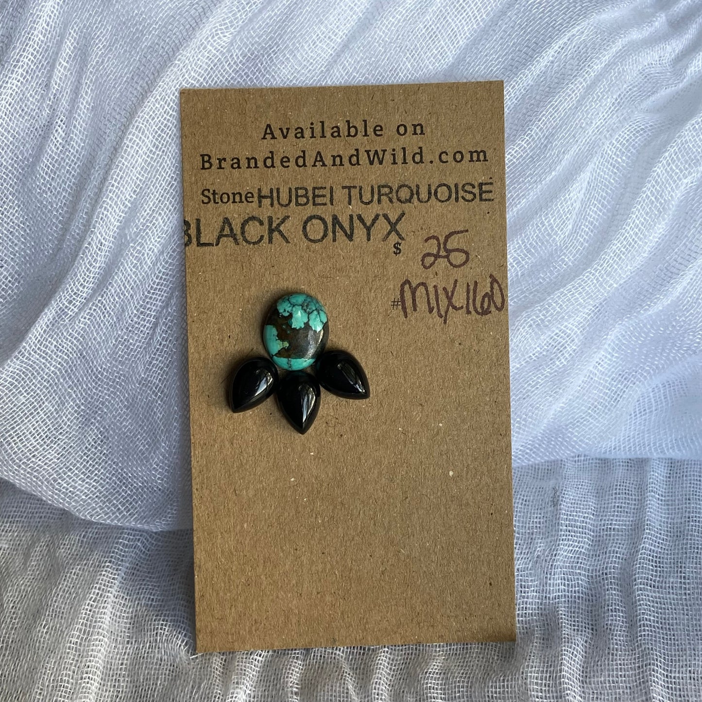 Black Onyx / Hubei Cabochon - MIX160