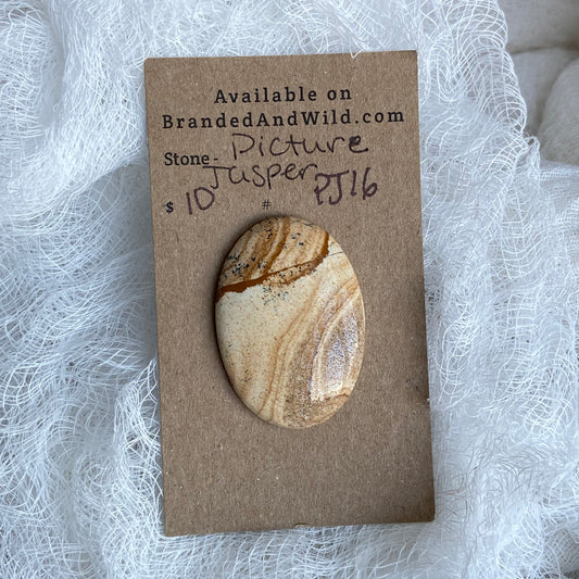 Picture Jasper Cabochon - PJ16