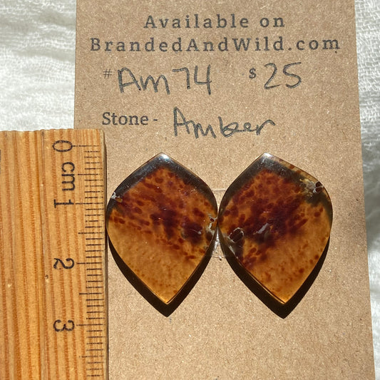 Amber Cabochon AM74 9840A00F-80F4-420C-939C-2B05A47B527A Brandedandwild.com