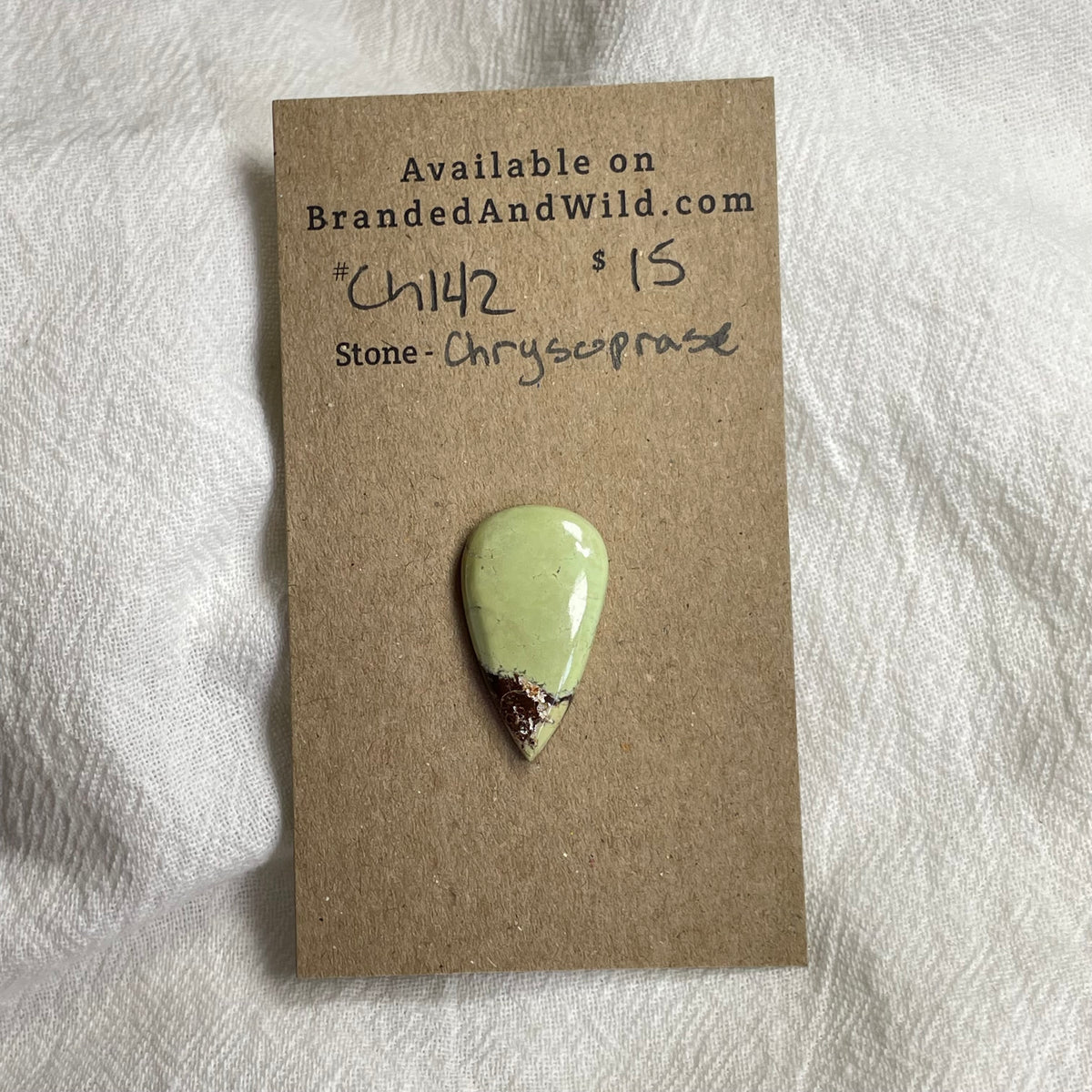 Chrysoprase Cabochon - CH142 9843469B-2CCF-4D86-8669-39D124EE3D0E Brandedandwild.com