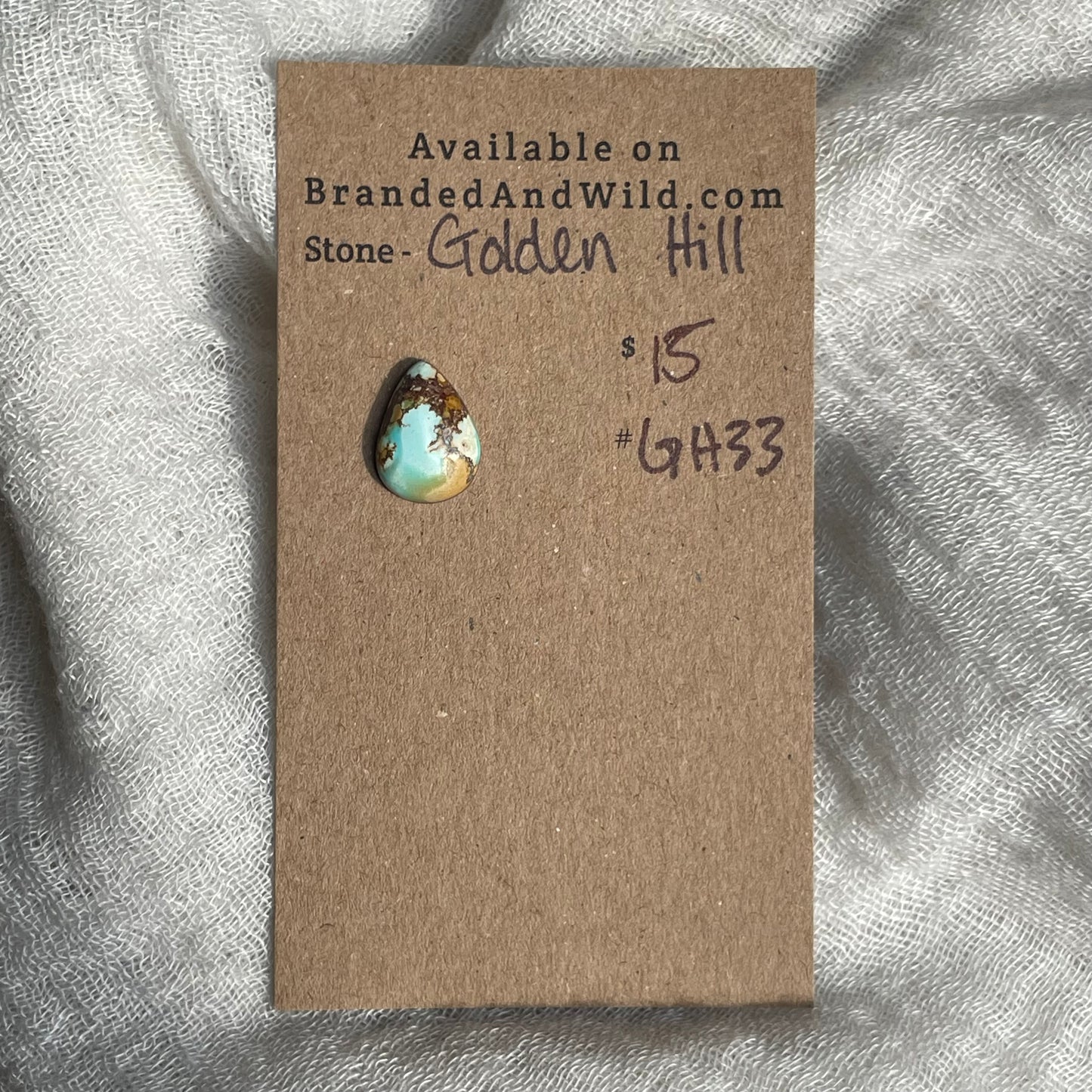 Golden Hill Turquoise Cabochon - GH33