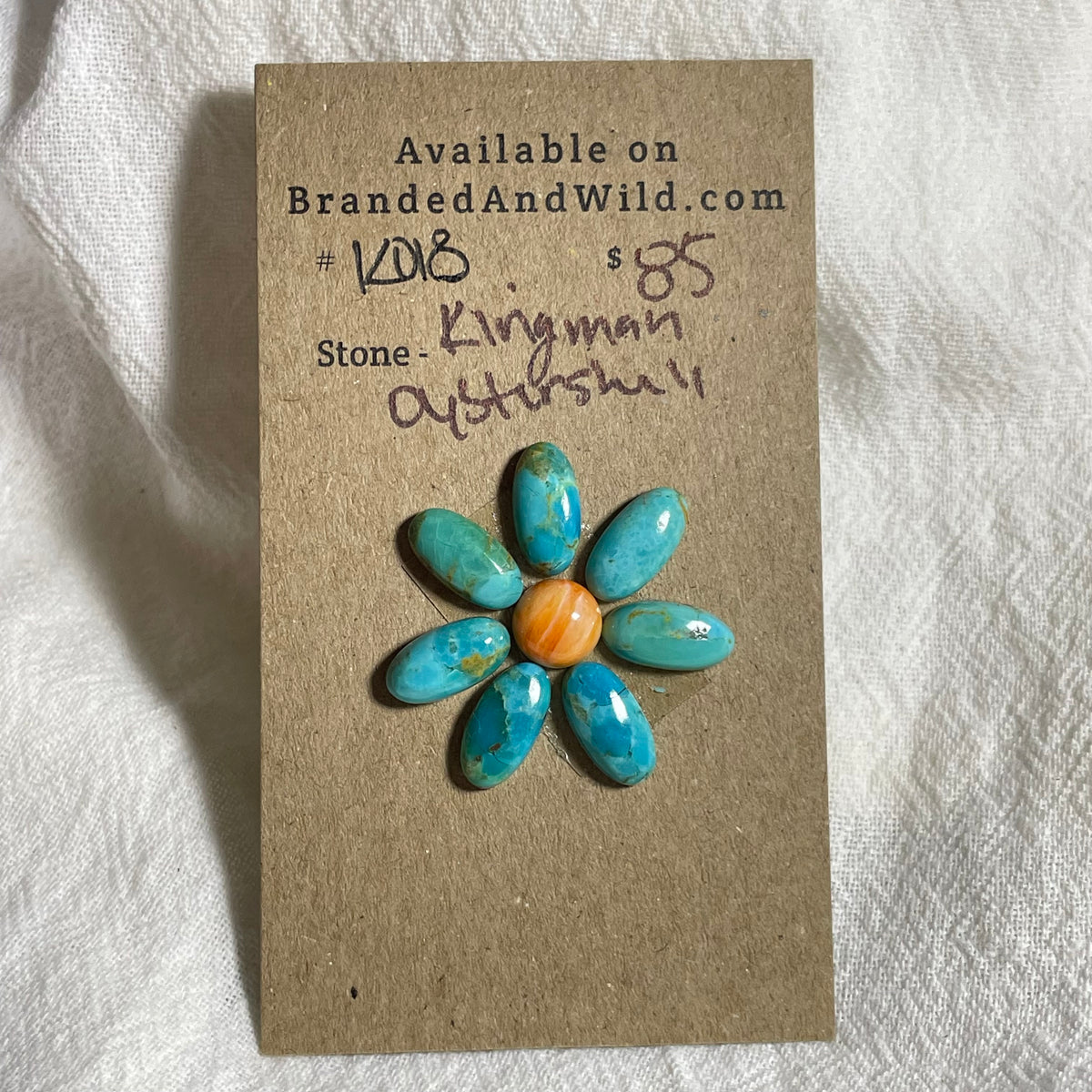 Kingman Turquoise / Oyster Shell Cabochon - KO18